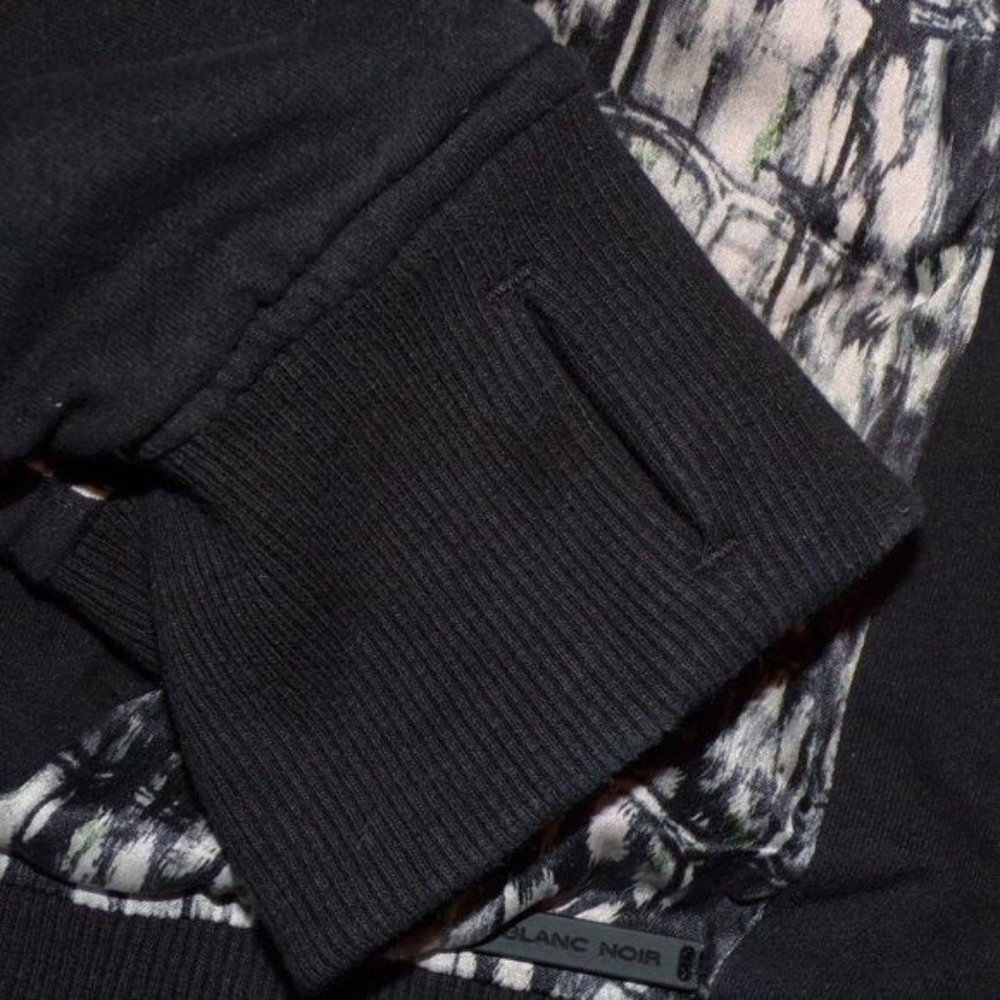 Blanc Noir Glam Silk Blend Full Zip Hoodie - Picture 8 of 10